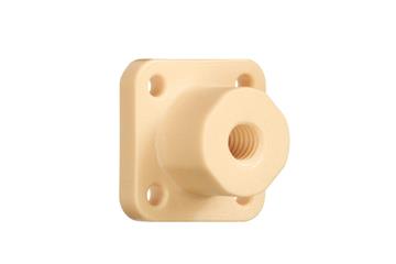 dryspin® metric injection-moulded lead screw nuts with flange, thread: cut, JFRM