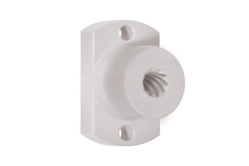 dryspin® flange lead screw nut with spanner flat, high helix thread, A180FRM