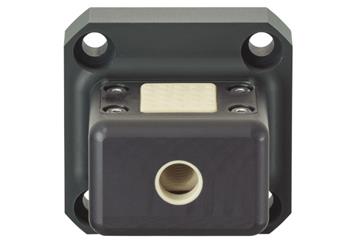 drylin® trapezoidal lead screw nut with flange housing, fast forward quick-lock fastener, iglidur® J
