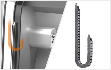 Xích dẫn cáp E2.1 dẫn hướng cáp cho máy phay
