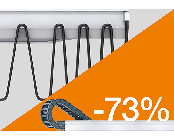 Tiết kiệm chiều dài cáp 50%