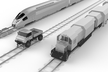 Máy xây dựng đường sắt với các bộ phận igus 