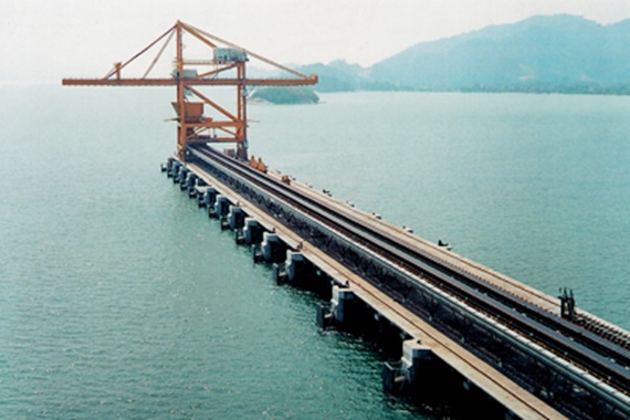 Bulk handling crane