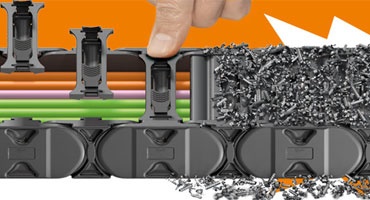 Các hệ thống xích nhựa bảo vệ cáp