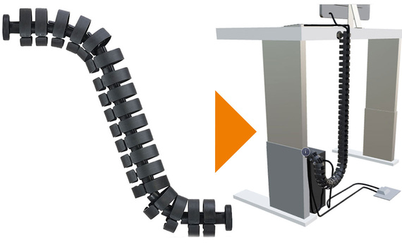 Xích dẫn cáp giữ bàn làm việc của bạn gọn gàng trực tiếp từ nhà sản xuất
