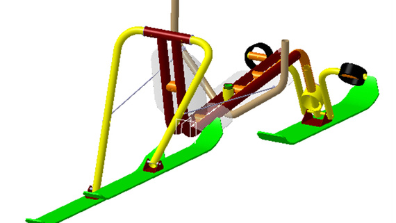 Ski sledge