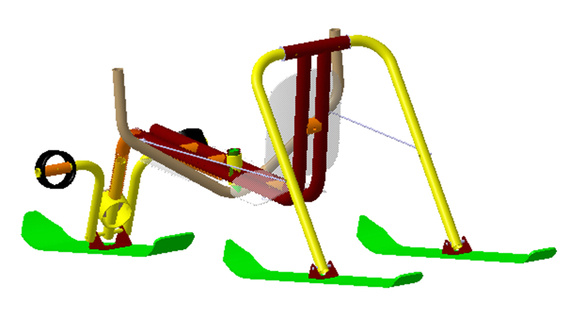 Ski sledge