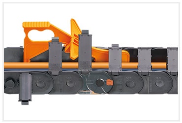 Xích dẫn cáp E2.1 với bộ xích mở