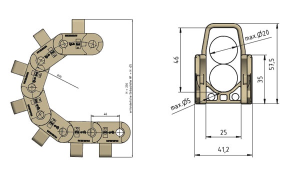 Bản vẽ thanh giằng mở rộng E2