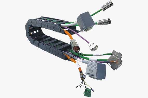 xích bảo vệ cáp readychain với nhiều loại cáp chainflex khác nhau