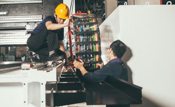 Xích dẫn cáp lắp sẵn đầu nối trước khi giao hàng