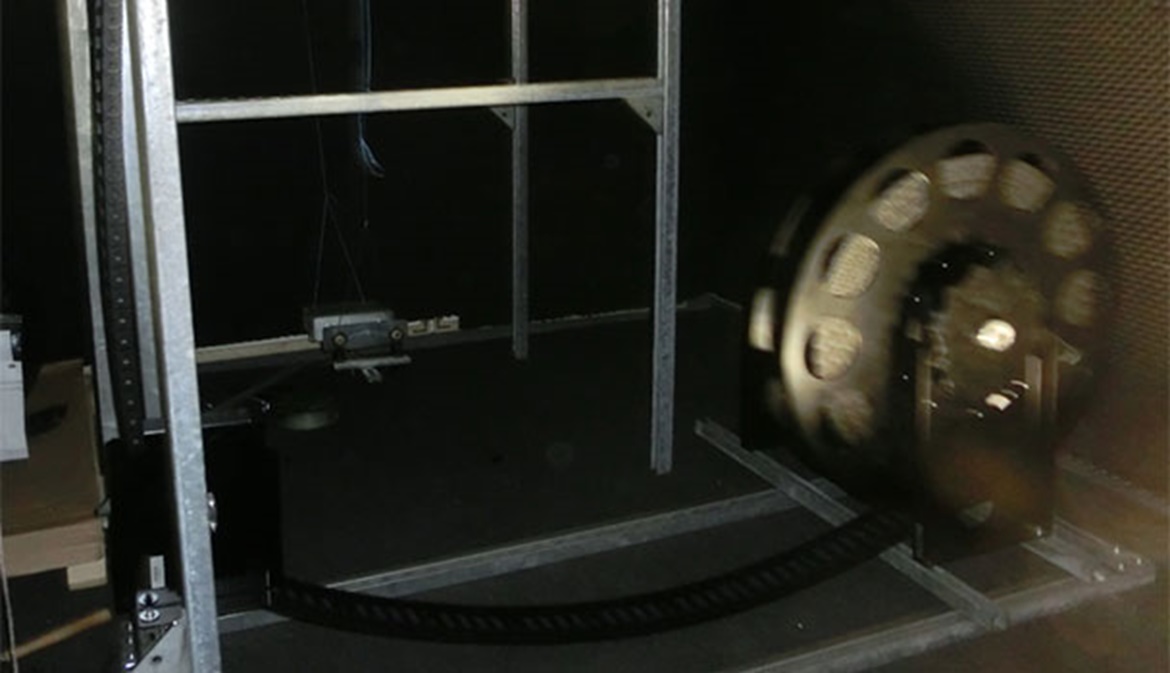 Test setup for the e-spool