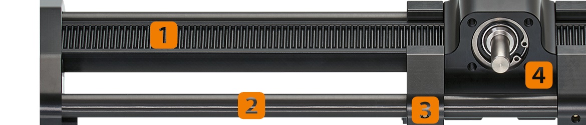Cấu trúc trục thanh răng igus® (trục z)